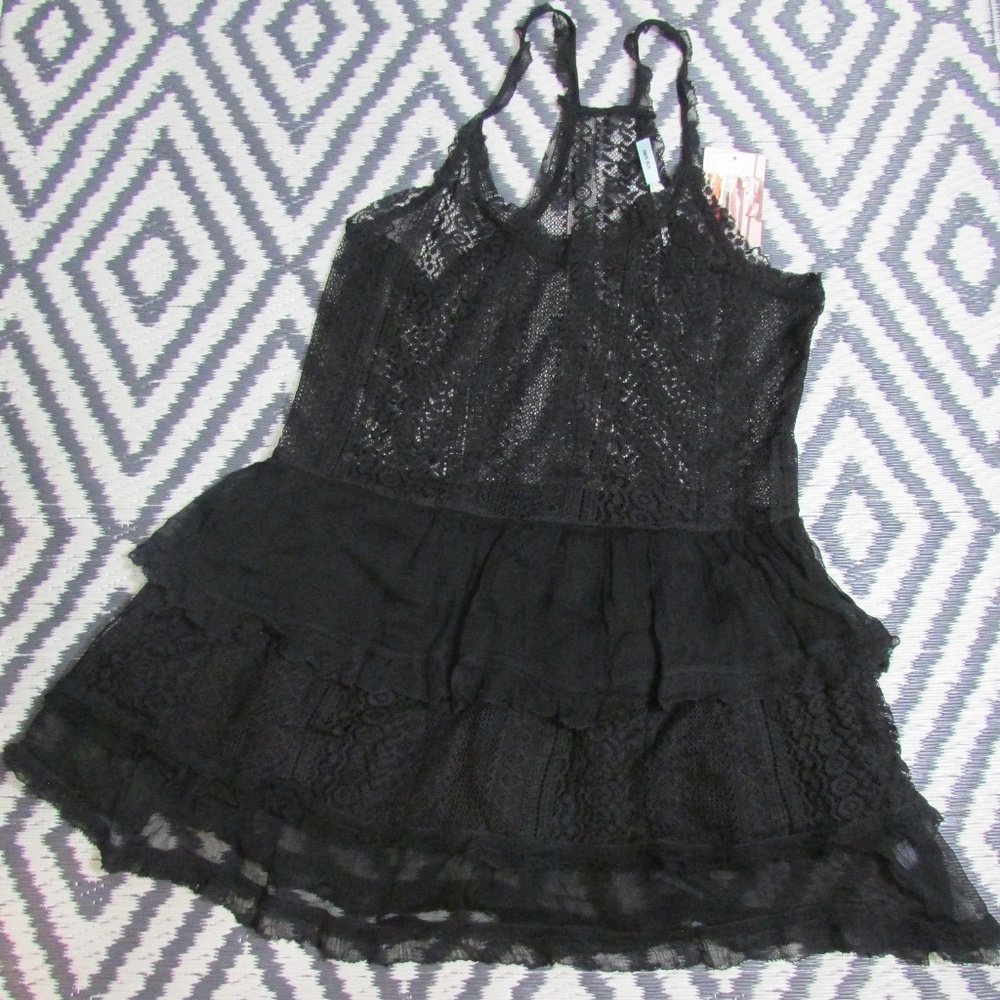 Urban Outfitters Kimchi Blue lace sheer dress top